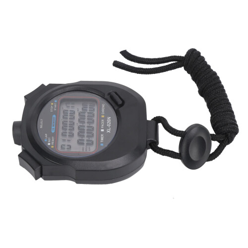 Waterproof Digital Sports Timer 2-Row LED Display, Multi-Function Stopwatch, 1.9In