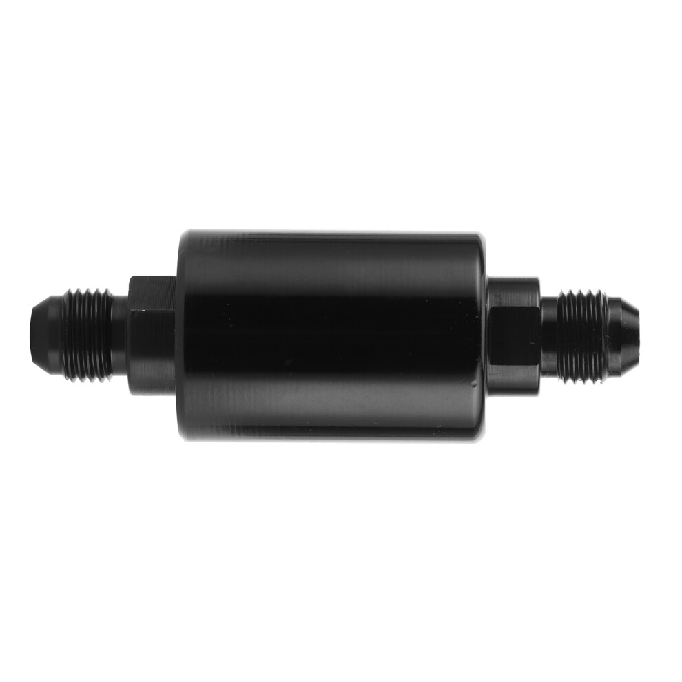 Anodized Finish Inline Fuel Filter For Washable Fuel Filter Applications, Lightweight Aluminum Build With An6inlet Outlet, Reusable100micron 9071309330908