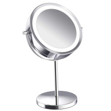 Double-Sided LED Makeup Mirror 5X 360 Rotation