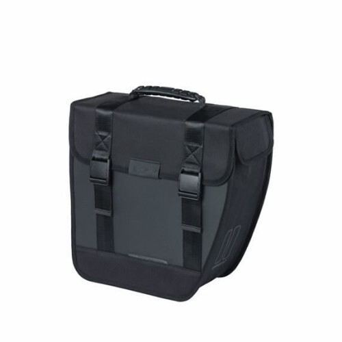 Sacoche étanche simple biseautee droite Basil Tour - black - 14 l