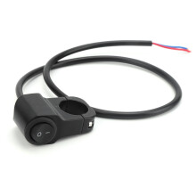 TÆND/SLUK-knap til 12V DC elektrisk system. Universal vandtæt vippekontakt med aluminiumsskal. Justerbar styrmontering til tåge