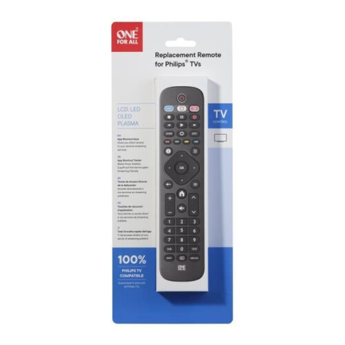 ONE FOR ALL URC4913 - Telecomando sostitutivo per TV Philips