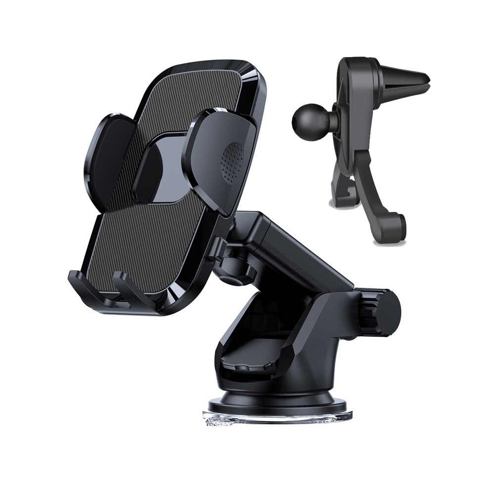 Universal Car Phone Holder With Effortless Setup, Sleek Aesthetic 360 Degree Rotating Mount Compatible With Iphone Samsung Huawei, Anti-Slip Design 9437117510107