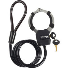 Antividro com Chave e Cadeado - Master Lock 8275EURDPRO - 1m - Ideal para trotinetes - Preto