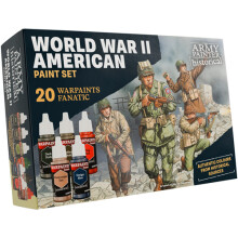 The Army Painter: Warpaints Fanatic - WW2 American Paint Set - Tabletop Miniatures Wargame
