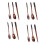 4X Wooden Flatware Set, Wooden Portable Set Chopsticks Spoon Fork Tableware Dinnerware with Black Twining Thread 1