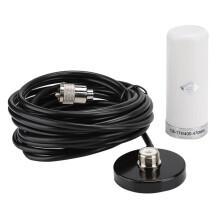 Magnetische voet voor mobiele radioantenne, PL259-connector, dual-band VHF/UHF compacte antenne met hoge versterking, UHF-male connector en sterke