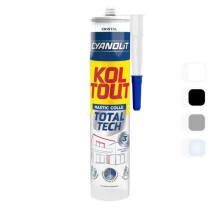 Befestigungs- und Dichtungsmasse - CYANOLIT - Total tech - Kristall - Kartusche 290 ml - Transparent - Multi-Materialien und flexibel