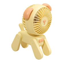 Mini-USB-Ventilator mit Cartoon-Hund/Hirschmotiv – 3 Geschwindigkeitsstufen, wiederaufladbar