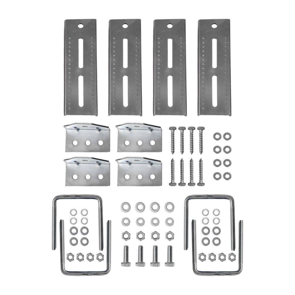 4Pcs 8Inch Boat Trailer Bunk Brackets Set Generic Accessories Square U 6901423209060