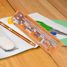 (F) Five Piece Set Of Stationery Set For The Of The School Season Elementary School Students Learning Supplies Kindergarten Prizes Children's