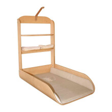 ROBA foldable wall-mounted changing table - Natural - Liebhabaer - Wood - 47x75 cm - 2 shelves
