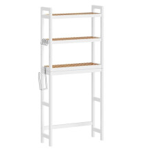 Bamboo 3-lagen toiletplank opslag organizer boven het toilet