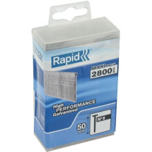 Rapid High Performance No.8 Galvanised Steel Brad Nails, Wire Length: 50 mm, 5000186 - 2800 Pieces