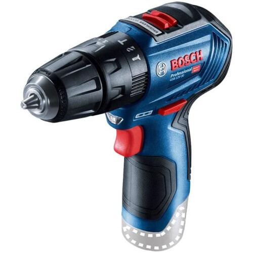 Bosch Perceuse visseuse à percussion - Bosch - GSB 12V-30 - 12V - 2 vitesses - Mandrin 10 mm