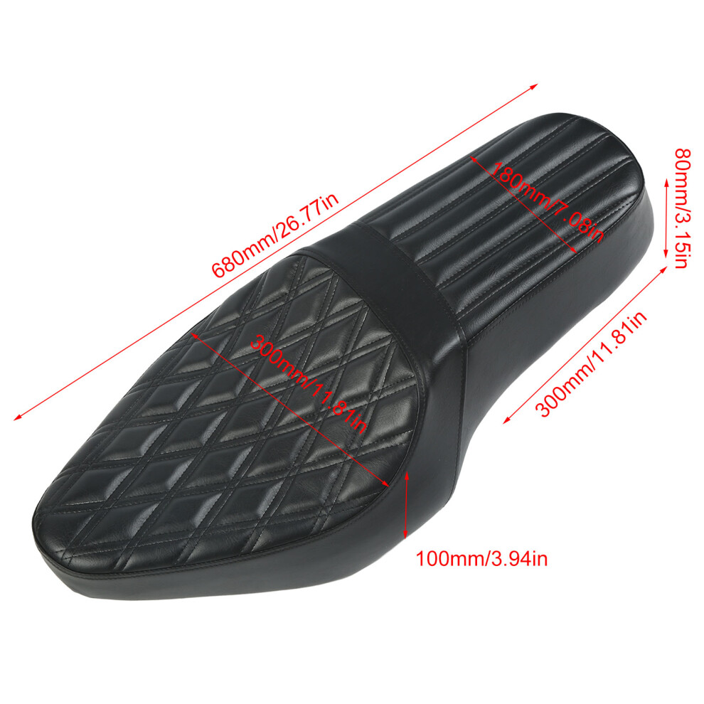 Motorrad-Zweisitz-Sitzpolster Vorne Und Hinten Fã¼R 7348561747914
