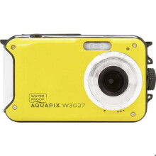 Easypix W3027-Y Wave Yellow Appareil photo numérique 30 Mill. pixel jaune avec accu, sacoche stabilisation d'image, vid