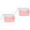 2Pièces Boîte De Poudre Lait Bébé Rose Sécurisée À 4
