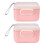 2Pièces Boîte De Poudre Lait Bébé Rose Sécurisée À 5