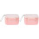 2Pièces Boîte De Poudre Lait Bébé Rose Sécurisée À 2