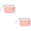 2Pièces Boîte De Poudre Lait Bébé Rose Sécurisée À 6