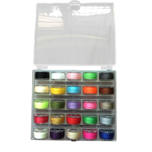 75Pièces Ensemble Fil Couture Couleurs Diverses Avec Boîte