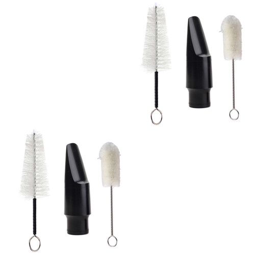 2Pièces Embout Saxophone Alto Performance Avec Brosse Nettoyage 2