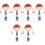 6Pièces Hochet Bois Bébé Jouet Interaction Main 3