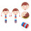 6Pièces Hochet Bois Bébé Jouet Interaction Main 11