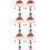 6Pièces Hochet Bois Bébé Jouet Interaction Main 8
