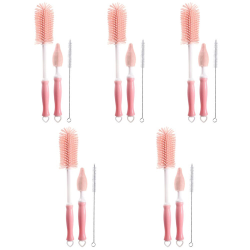 5Ensembles Brosse Silicone Rose 360 Nettoyage 2