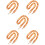 5Pcs Light Brown Bag Strap Replacement Durable Handbag Chain for DIY 8