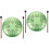 2Ensembles Instrument Tambour Langue Acier Vert Portable 6