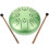 2Ensembles Instrument Tambour Langue Acier Vert Portable 3