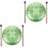 2Ensembles Instrument Tambour Langue Acier Vert Portable 5