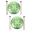 2Ensembles Instrument Tambour Langue Acier Vert Portable 9