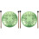 2Ensembles Instrument Tambour Langue Acier Vert Portable 4