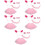 5Ensembles Oreilles Rose Costume Queue Enfants 9