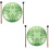 2Ensembles Instrument Tambour Langue Acier Vert Portable 8