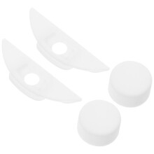 4Sets Silicone Spill Proof Stoppers White Caps for Bottle and Tumbler
