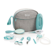 Baby Grooming Kit, baby nail kit, baby healthcare kit, baby essentials for newborn, Grey/Blue