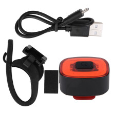 LED Bike Rear Light USB Rechargeable Brake Sensing Smart Light With IPX6Waterproof And180Degree Floodlighting Angle High Brightness Cycling Safety