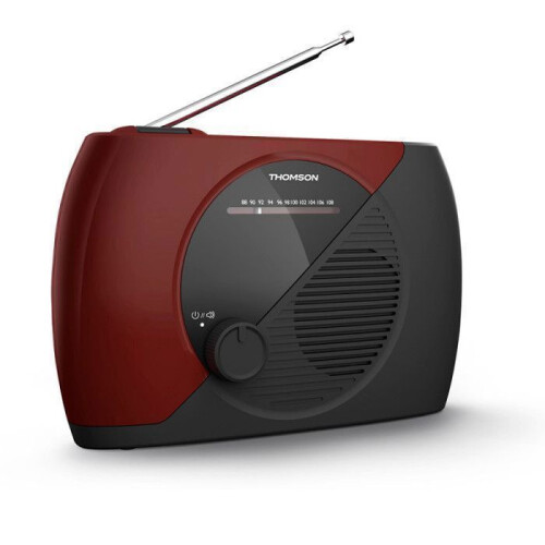 Radio FM portatile - RT353 - rossa e nera