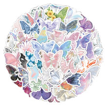 Uudelleenkäytettävät tarrat, Perhosetarrat Pakkaus Sekalaisia Kukkatarroja Myrkyttömiä Materiaalit Teema Juhlakoristeet Yhteensopiva Kannett