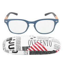 Lunettes de lecture écologiques avec branches à charnière à ressort de qualité garantie et loupe LED éclairée pour une utilisation mains