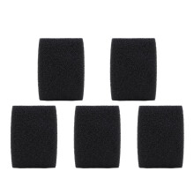 Set of 5 Washable Pool Filter Sponges 10cm Black Cylindrical Foam for Pool Pump