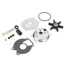 Kit de pompe à eau pour moteur 4 temps avec turbine en néoprène et remplissage d'huile pour engrenages pour une longue durée de vie et