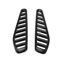 Universal Car Hood Vent Air Flow Intake Cover Glossy Decorative Scoop Automotive ABS Material Heat Resistant Stylish Appearance Aesthetic Appeal