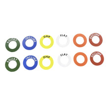 12 Pieces Barbell Reminder Labels for Power Squat Rack Barbell J-cup J