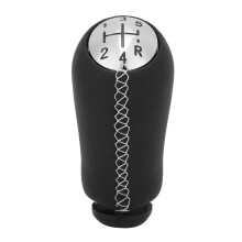 Cabezal de palanca de cambios para Renault Clio III Megane II Kangoo Diseño de cuero PU duradero Resistente al desgaste Mango de palanca de 5